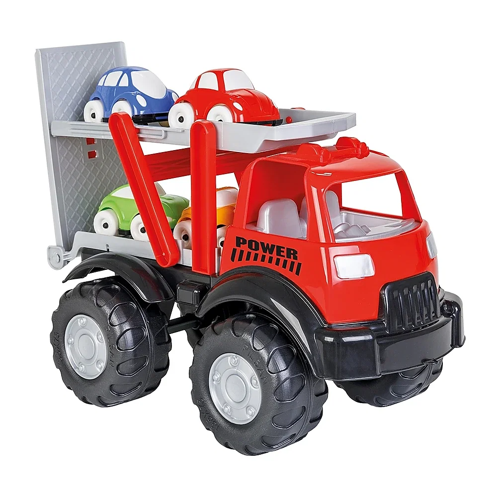 Masinute si camioane - Camion Pilsan Power Transport Truck cu 4 masinute 3 ani +