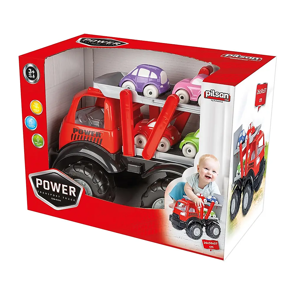 Camion Pilsan Power Transport Truck cu 4 masinute 3 ani + [1]