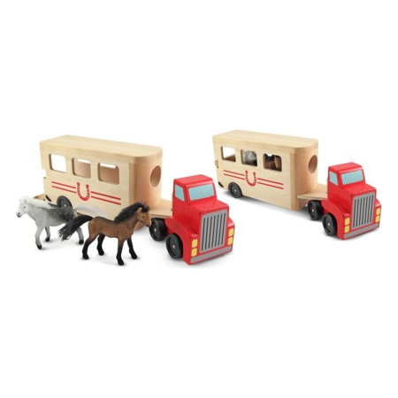 Camion Transportor de Cai cu Remorca Melissa and Doug [1]