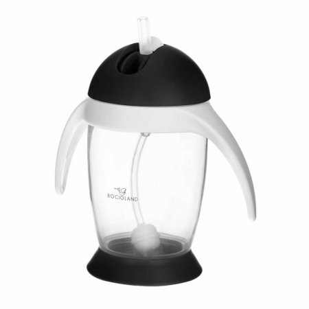 Sticle, cani si pahare - Cana de apa cu pai si manere, 300 ml, 6 luni+ Bocioland