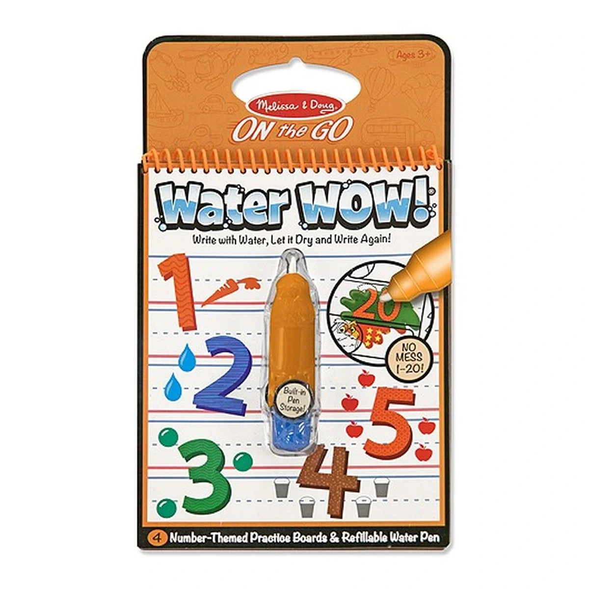 Arta si creativitate - Carnet De Colorat Apa Magica Numerele Melissa & Doug