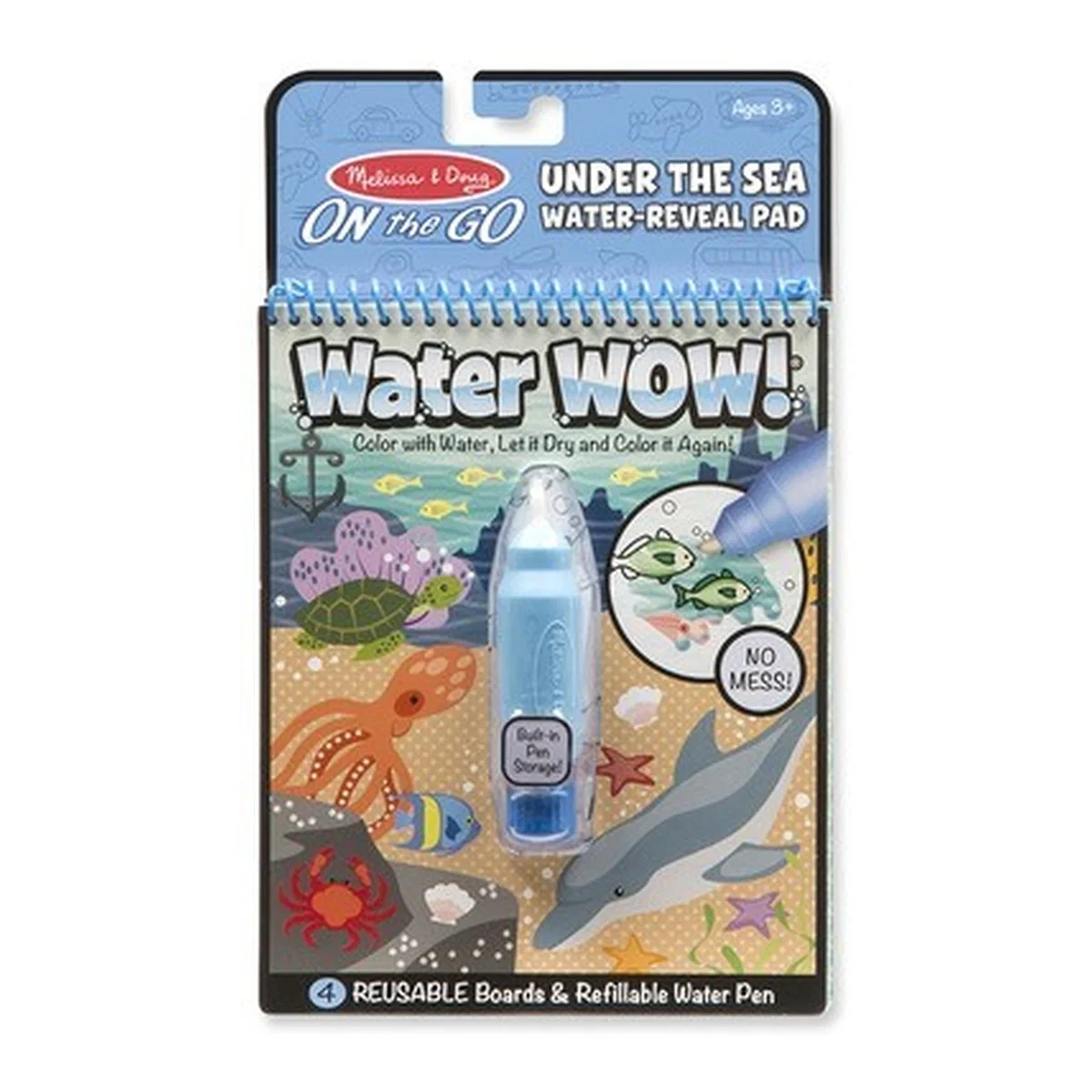 Arta si creativitate - Carnet de colorat cu Apa magica Oceanul Melissa & Doug