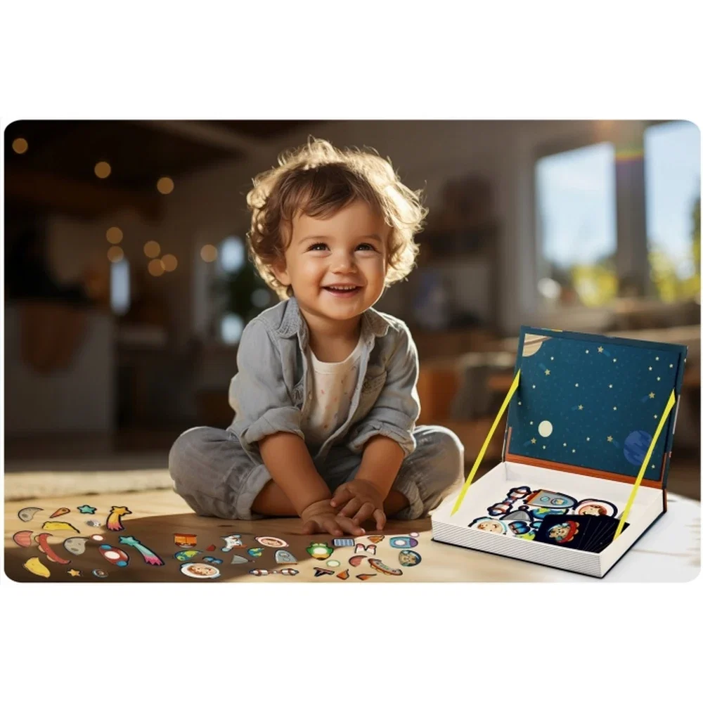 Carte magnetica tip puzzle Cosmos Ricokids 3 ani+ [4]