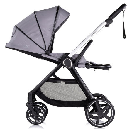 Carucior Bebe 3 in 1 Chipolino Marbella Cloud Grey, cu Landou, Scaun Auto i-Size si Geanta 0 luni [7]