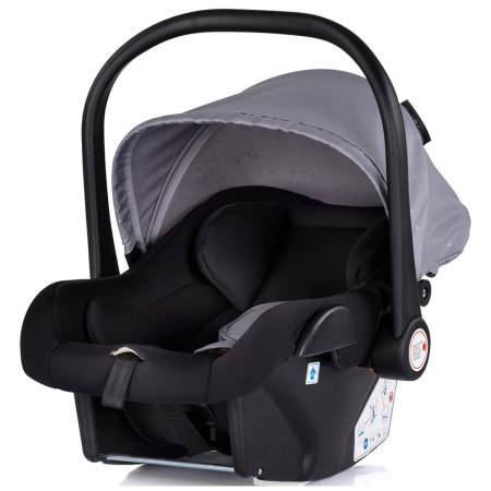 Carucior Bebe 3 in 1 Chipolino Marbella Cloud Grey, cu Landou, Scaun Auto i-Size si Geanta 0 luni [15]