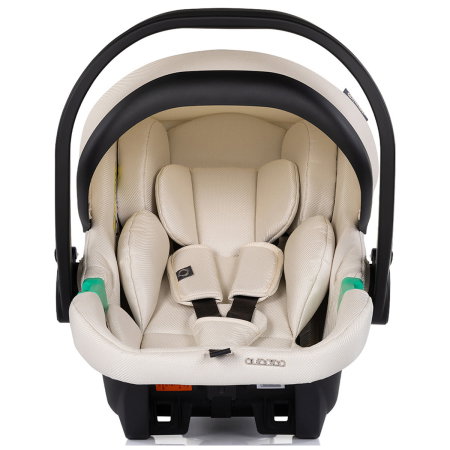 Carucior Chipolino Aurora 3 in 1, pana la 22 kg, scoica auto i-size, cadru usor, pliere usoara, husa picioare, sezut reversibil, gentuta inclusa, Cashmere [20]