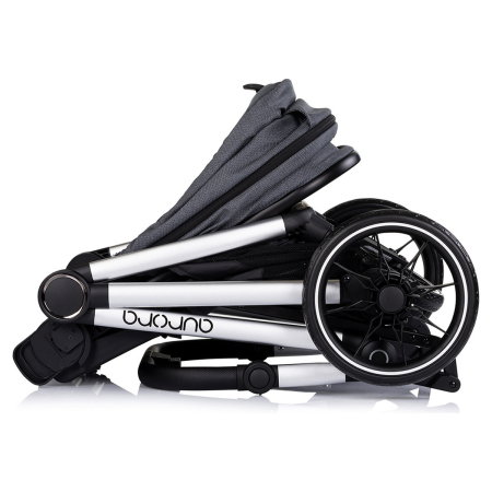 Carucior Chipolino Aurora 3 in 1, pana la 22 kg, scoica auto i-size, cadru usor, pliere usoara, husa picioare, sezut reversibil, gentuta inclusa, Charcoal [16]