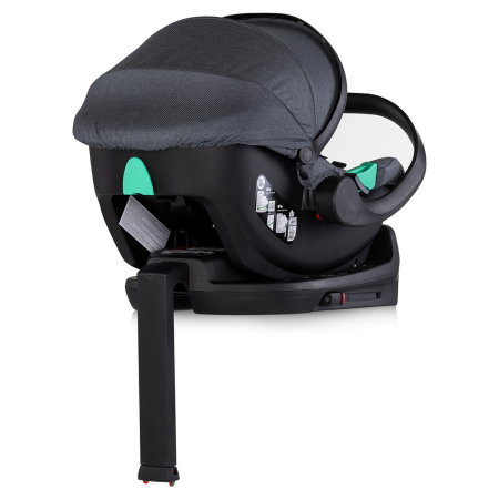 Carucior Chipolino Aurora 3 in 1, pana la 22 kg, scoica auto i-size, cadru usor, pliere usoara, husa picioare, sezut reversibil, gentuta inclusa, Charcoal [21]
