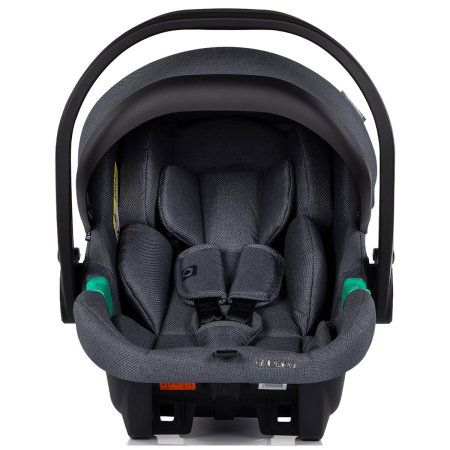 Carucior Chipolino Aurora 3 in 1, pana la 22 kg, scoica auto i-size, cadru usor, pliere usoara, husa picioare, sezut reversibil, gentuta inclusa, Charcoal [20]