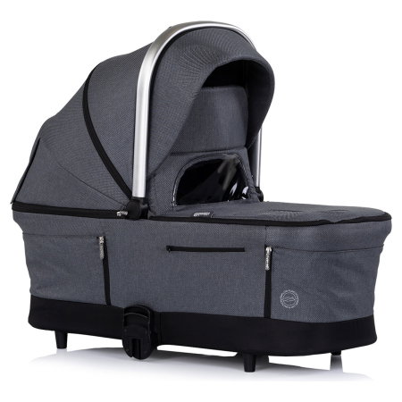 Carucior Chipolino Aurora 3 in 1, pana la 22 kg, scoica auto i-size, cadru usor, pliere usoara, husa picioare, sezut reversibil, gentuta inclusa, Charcoal [14]