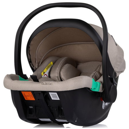 Carucior Chipolino Aurora 3 in 1, pana la 22 kg, scoica auto i-size, cadru usor, pliere usoara, husa picioare, sezut reversibil, gentuta inclusa, Latte [18]