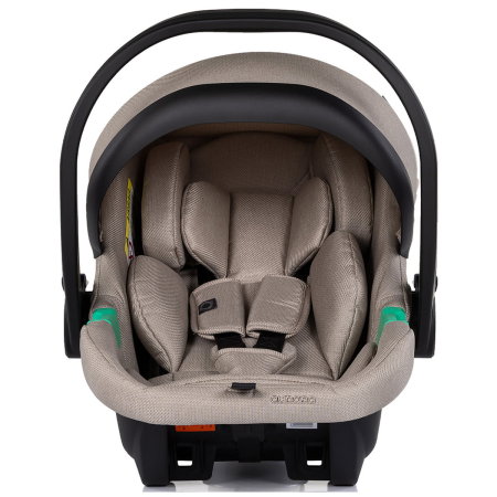 Carucior Chipolino Aurora 3 in 1, pana la 22 kg, scoica auto i-size, cadru usor, pliere usoara, husa picioare, sezut reversibil, gentuta inclusa, Latte [20]