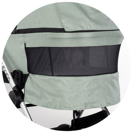 Carucior Chipolino Aurora 3 in 1, pana la 22 kg, scoica auto i-size, cadru usor, pliere usoara, husa picioare, sezut reversibil, gentuta inclusa, Matcha [27]