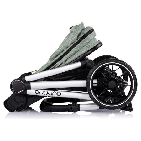 Carucior Chipolino Aurora 3 in 1, pana la 22 kg, scoica auto i-size, cadru usor, pliere usoara, husa picioare, sezut reversibil, gentuta inclusa, Matcha [16]