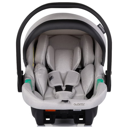 Carucior Chipolino Aurora 3 in 1, pana la 22 kg, scoica auto i-size, cadru usor, pliere usoara, husa picioare, sezut reversibil, gentuta inclusa, Platinum [20]