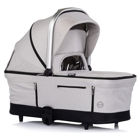 Carucior Chipolino Aurora 3 in 1, pana la 22 kg, scoica auto i-size, cadru usor, pliere usoara, husa picioare, sezut reversibil, gentuta inclusa, Platinum [14]