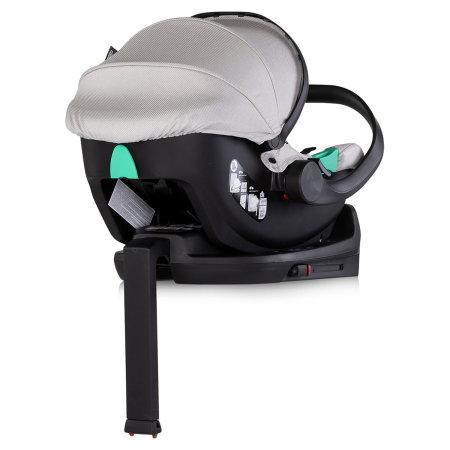 Carucior Chipolino Aurora 3 in 1, pana la 22 kg, scoica auto i-size, cadru usor, pliere usoara, husa picioare, sezut reversibil, gentuta inclusa, Platinum [21]
