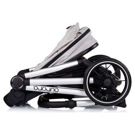 Carucior Chipolino Aurora 3 in 1, pana la 22 kg, scoica auto i-size, cadru usor, pliere usoara, husa picioare, sezut reversibil, gentuta inclusa, Platinum [16]