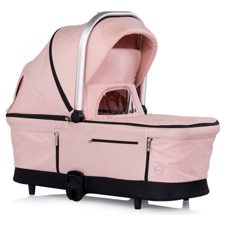 Carucior Chipolino Aurora 3 in 1, pana la 22 kg, scoica auto i-size, cadru usor, pliere usoara, husa picioare, sezut reversibil, gentuta inclusa, Powder pink - roz [14]