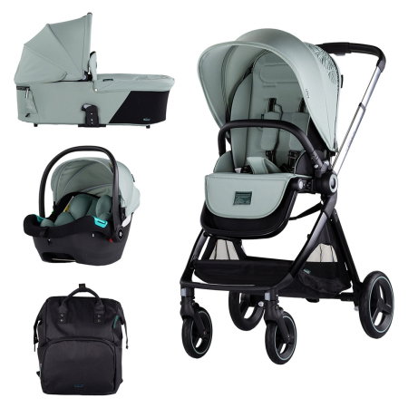 Carucioare 3 in 1 - Carucior Chipolino Elite 3 in 1 basil 0 luni