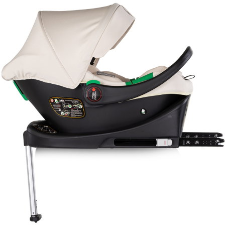 Carucior Chipolino Euphoria 3 in 1, de la nastere pana la 22 kg, include scoica auto i-size, cadru usor, pliere usoara, husa de picioare si geanta incluse, Cashmere [20]