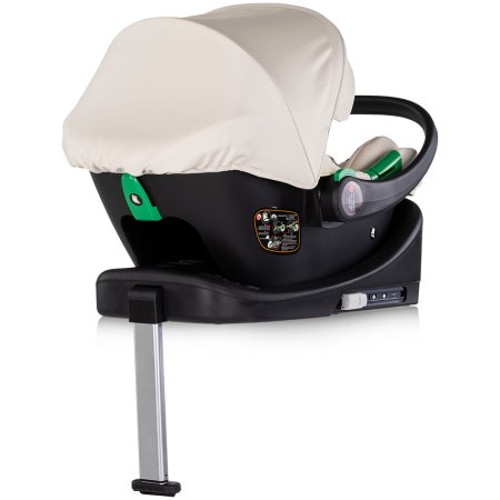 Carucior Chipolino Euphoria 3 in 1, de la nastere pana la 22 kg, include scoica auto i-size, cadru usor, pliere usoara, husa de picioare si geanta incluse, Cashmere [19]