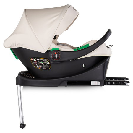 Carucior Chipolino Euphoria 3 in 1, de la nastere pana la 22 kg, include scoica auto i-size, cadru usor, pliere usoara, husa de picioare si geanta incluse, Cashmere [20]