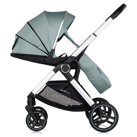Carucior Chipolino Euphoria 3 in 1, de la nastere pana la 22 kg, include scoica auto i-size, cadru usor, pliere usoara, husa de picioare si geanta incluse, Matcha [10]