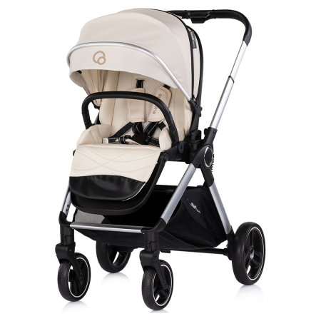 Carucior Chipolino Euphoria 3 in 1, de la nastere pana la 22 kg, include scoica auto i-size, cadru usor, pliere usoara, husa de picioare si geanta incluse, Cashmere [4]