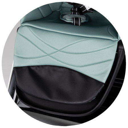 Carucior Chipolino Euphoria 3 in 1, de la nastere pana la 22 kg, include scoica auto i-size, cadru usor, pliere usoara, husa de picioare si geanta incluse, Matcha [24]