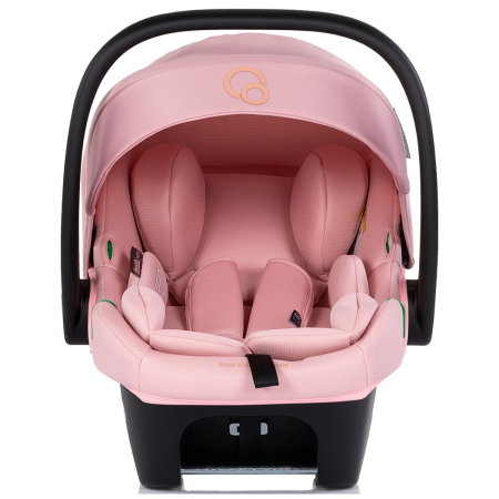 Carucior Chipolino Euphoria 3 in 1, de la nastere pana la 22 kg, include scoica auto i-size, cadru usor, pliere usoara, husa de picioare si geanta incluse, Powder pink [30]