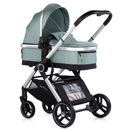 Carucior Chipolino Euphoria 3 in 1, de la nastere pana la 22 kg, include scoica auto i-size, cadru usor, pliere usoara, husa de picioare si geanta incluse, Matcha [1]