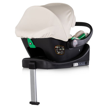 Carucior Chipolino Euphoria 3 in 1, de la nastere pana la 22 kg, include scoica auto i-size, cadru usor, pliere usoara, husa de picioare si geanta incluse, Cashmere [19]