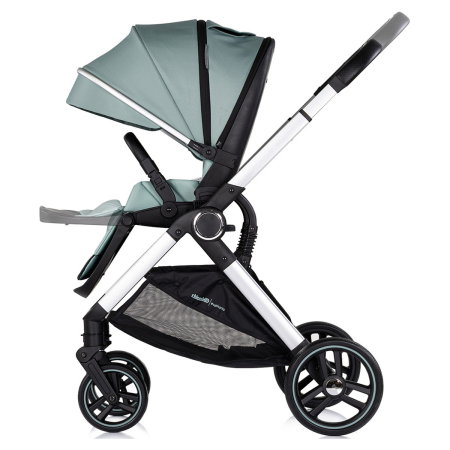 Carucior Chipolino Euphoria 3 in 1, de la nastere pana la 22 kg, include scoica auto i-size, cadru usor, pliere usoara, husa de picioare si geanta incluse, Matcha [7]