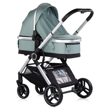 Carucior Chipolino Euphoria 3 in 1, de la nastere pana la 22 kg, include scoica auto i-size, cadru usor, pliere usoara, husa de picioare si geanta incluse, Matcha [2]
