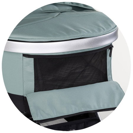 Carucior Chipolino Euphoria 3 in 1, de la nastere pana la 22 kg, include scoica auto i-size, cadru usor, pliere usoara, husa de picioare si geanta incluse, Matcha [30]