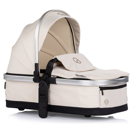Carucior Chipolino Euphoria 3 in 1, de la nastere pana la 22 kg, include scoica auto i-size, cadru usor, pliere usoara, husa de picioare si geanta incluse, Cashmere [14]