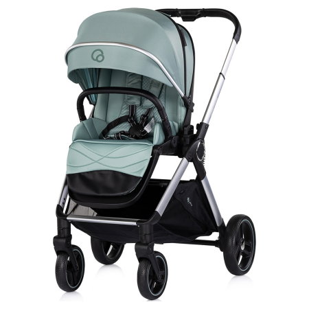 Carucior Chipolino Euphoria 3 in 1, de la nastere pana la 22 kg, include scoica auto i-size, cadru usor, pliere usoara, husa de picioare si geanta incluse, Matcha [4]