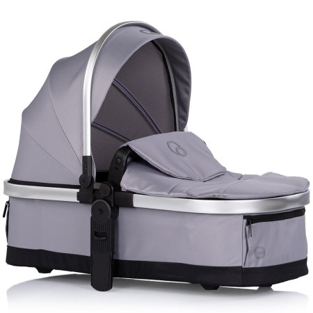 Carucior Chipolino Euphoria 3 in 1, de la nastere pana la 22 kg, include scoica auto i-size, cadru usor, pliere usoara, husa de picioare si geanta incluse, Platinum [14]