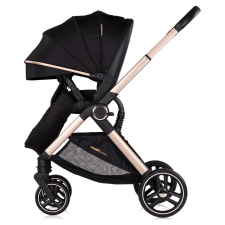 Carucior Chipolino Euphoria 3 in 1, de la nastere pana la 22 kg, include scoica auto i-size, cadru usor, pliere usoara, husa de picioare si geanta incluse, Noir [9]