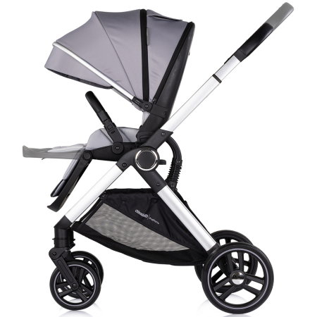 Carucior Chipolino Euphoria 3 in 1, de la nastere pana la 22 kg, include scoica auto i-size, cadru usor, pliere usoara, husa de picioare si geanta incluse, Platinum [7]
