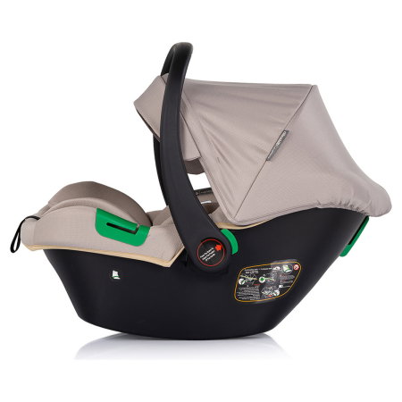 Carucior Chipolino Euphoria 3 in 1, de la nastere pana la 22 kg, include scoica auto i-size, cadru usor, pliere usoara, husa de picioare si geanta incluse, Latte [17]