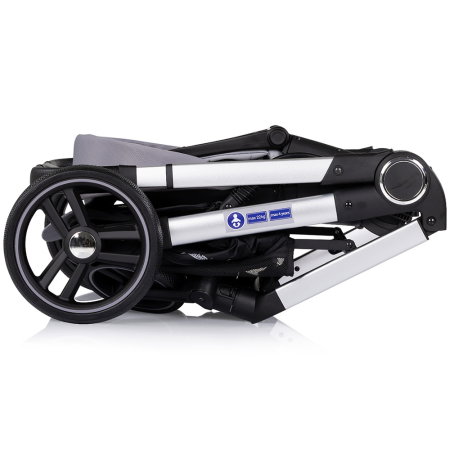 Carucior Chipolino Euphoria 3 in 1, de la nastere pana la 22 kg, include scoica auto i-size, cadru usor, pliere usoara, husa de picioare si geanta incluse, Platinum [13]