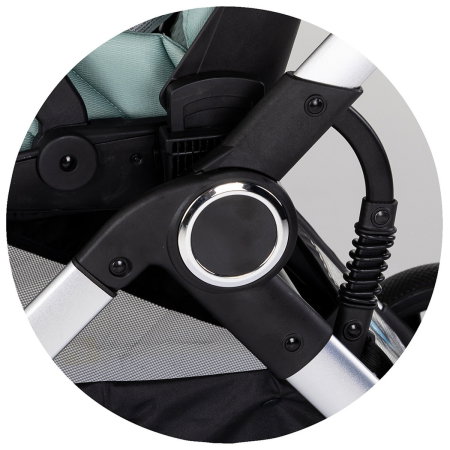 Carucior Chipolino Euphoria 3 in 1, de la nastere pana la 22 kg, include scoica auto i-size, cadru usor, pliere usoara, husa de picioare si geanta incluse, Matcha [27]
