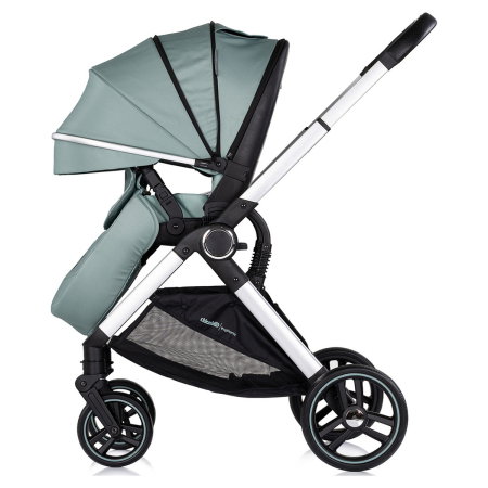 Carucior Chipolino Euphoria 3 in 1, de la nastere pana la 22 kg, include scoica auto i-size, cadru usor, pliere usoara, husa de picioare si geanta incluse, Matcha [9]