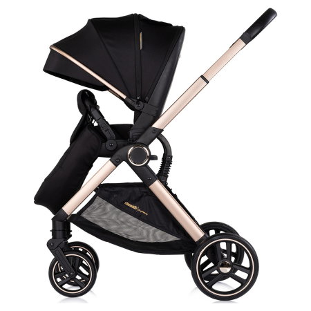 Carucior Chipolino Euphoria 3 in 1, de la nastere pana la 22 kg, include scoica auto i-size, cadru usor, pliere usoara, husa de picioare si geanta incluse, Noir [8]