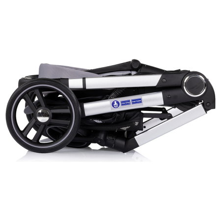 Carucior Chipolino Euphoria 3 in 1, de la nastere pana la 22 kg, include scoica auto i-size, cadru usor, pliere usoara, husa de picioare si geanta incluse, Platinum [13]