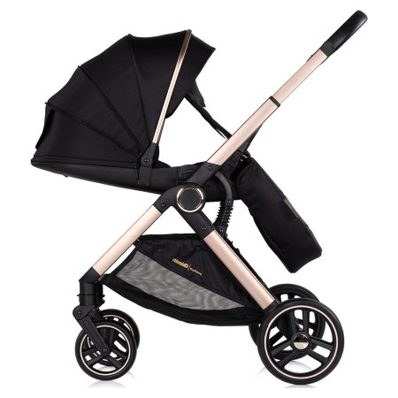Carucior Chipolino Euphoria 3 in 1, de la nastere pana la 22 kg, include scoica auto i-size, cadru usor, pliere usoara, husa de picioare si geanta incluse, Noir [10]
