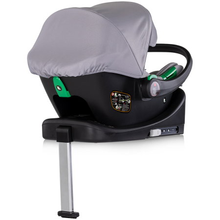 Carucior Chipolino Euphoria 3 in 1, de la nastere pana la 22 kg, include scoica auto i-size, cadru usor, pliere usoara, husa de picioare si geanta incluse, Platinum [19]