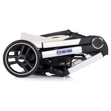 Carucior Chipolino Euphoria 3 in 1, de la nastere pana la 22 kg, include scoica auto i-size, cadru usor, pliere usoara, husa de picioare si geanta incluse, Cashmere [13]